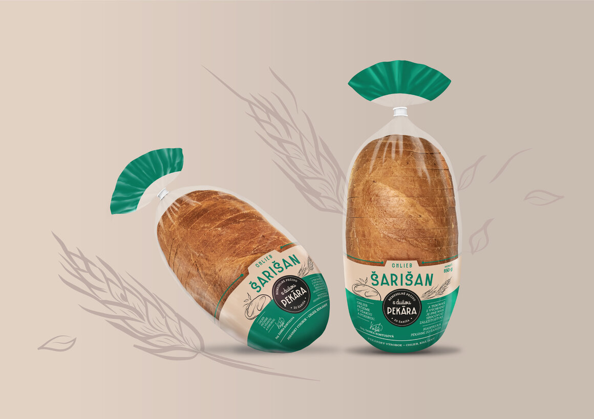obalový dizajn pre chlieb Šarišan